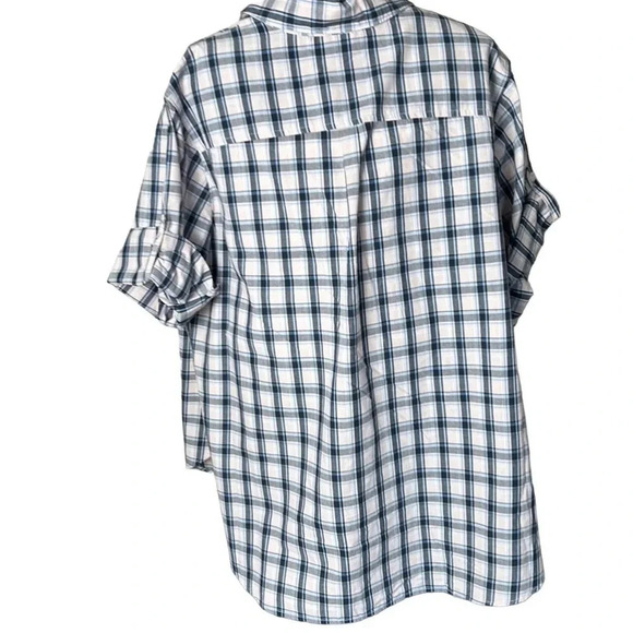 Y2K perfect oversized country pink plaid shirt,NWT, PTP 26”,cowgirl,yellowstone - Picture 3 of 11